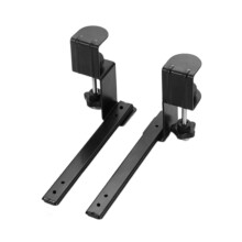 Under Desk Keyboard Tray with Clamp, Ergonomic Sliding Drawer, Smooth Rails, Durable Steel, Set of 2