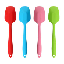 Silicone Spatulas 10.6", Heat-Resistant, Seamless, Non-Stick, Flexible Scrapers for Baking & Mixing (4 Pcs)
