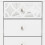 Arianna 3 Drawer Bedside Cabinet White 2