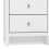 Arianna 3 Drawer Bedside Cabinet White 4