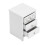 Arianna 3 Drawer Bedside Cabinet White 5