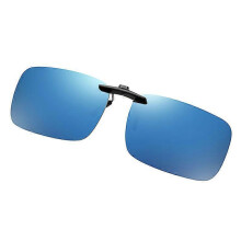 (Blue) Polarized Sunglasses For Spectacle Wearers Oversized Sunglasses With Glasses Case For Men