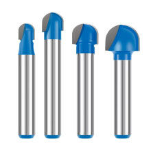 Premium Carbide Round Nose Router Bit Set for Woodworking, Anti-Kickback Design for Safe Cutting of Grooves and Molding