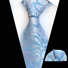 Men's Floral Paisley Tie and Pocket Square Set