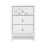 Arianna 3 Drawer Bedside Cabinet White 7