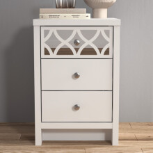 Arianna 3 Drawer Bedside Cabinet White