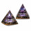 2x Ametyst Krystalkugle Orgonit Pyramide Obsidian Chakra Energi Orgonsten 1