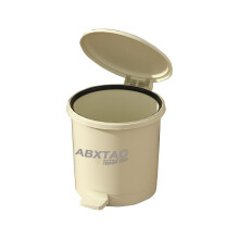 Modern Sturdy Plastic Foot Pedal Trash Can With Lid Home Decor Kitchen Trash Can Bathroom Office Indoor Garbage Bin