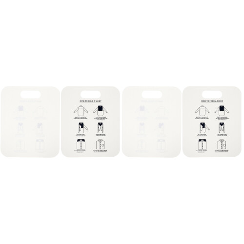 4Pcs White PP Shirt Packing Liner Board Anti-Wrinkle Clothes Folder 1
