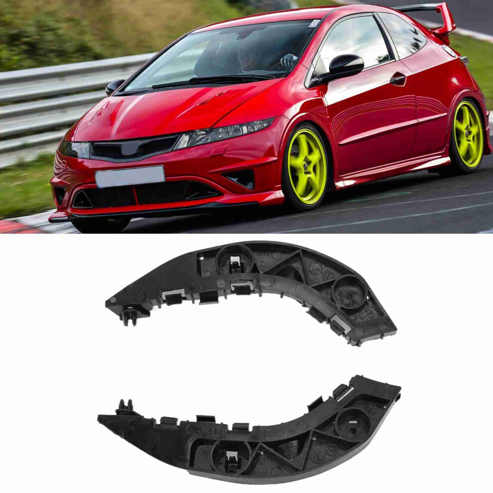 Front Bumper Brackets Support For Civic 71193Snaa01 Replacement Black 4911377178451