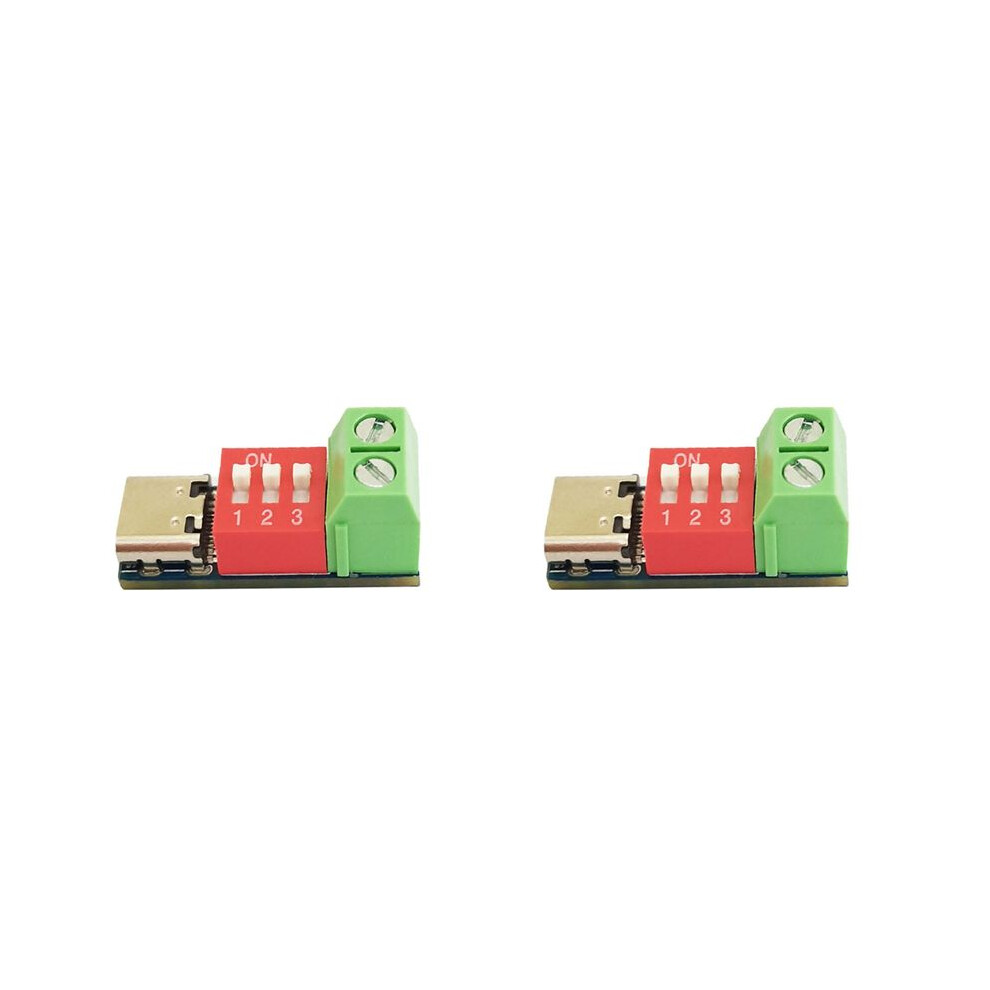 Photos - Console Accessory Jojomino 2PCS Type-C PD QC Trigger 5V-20V Adjustable Voltage Power Module Dial Adjustment Voltage Fast Charging Decoy Module 