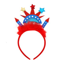Independence Day Hairband Colour Stripe Headbands USA Flag Hairband for 4th of July Party Patriotic Festival Accessories Photo Props