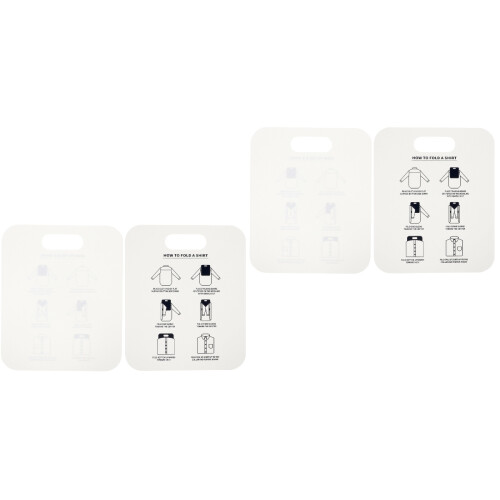 4Pcs White PP Shirt Packing Liner Board Anti-Wrinkle Clothes Folder 2
