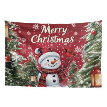 Christmas Snowman Wall Tapestry Small Christmas Tapestry for Bathroom Ceiling Tapestry for Bedroom Tapestry Home Decor Mini Tapestry 36H*24W Inches
