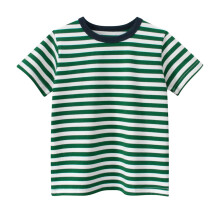 Boys cotton striped short sleeve t-shirt summer casual