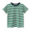 T-shirt da ragazzo a maniche corte in cotone a righe, ideale per l'estate. 1