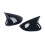 Black Exterior Mirror Caps for VW Beetle ID.3 ID.4 ID.6 1