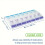 Portable Pill Boxes 7 Day Push Button Pill Organizer Case AM PM Compartments Easy Open Dispensers 2