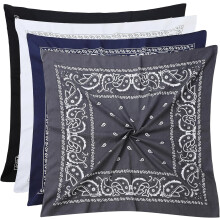 stk. store bandanaer for menn og kvinner, 21" x 21" multifunksjonelle bandana-pannebånd, firkantet hodeskjerf, 100 % polyester