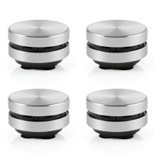 4X Altavoz de Conducción Ósea Compatible Portátil con Sonido Estéreo Altavoz (Plateado)
