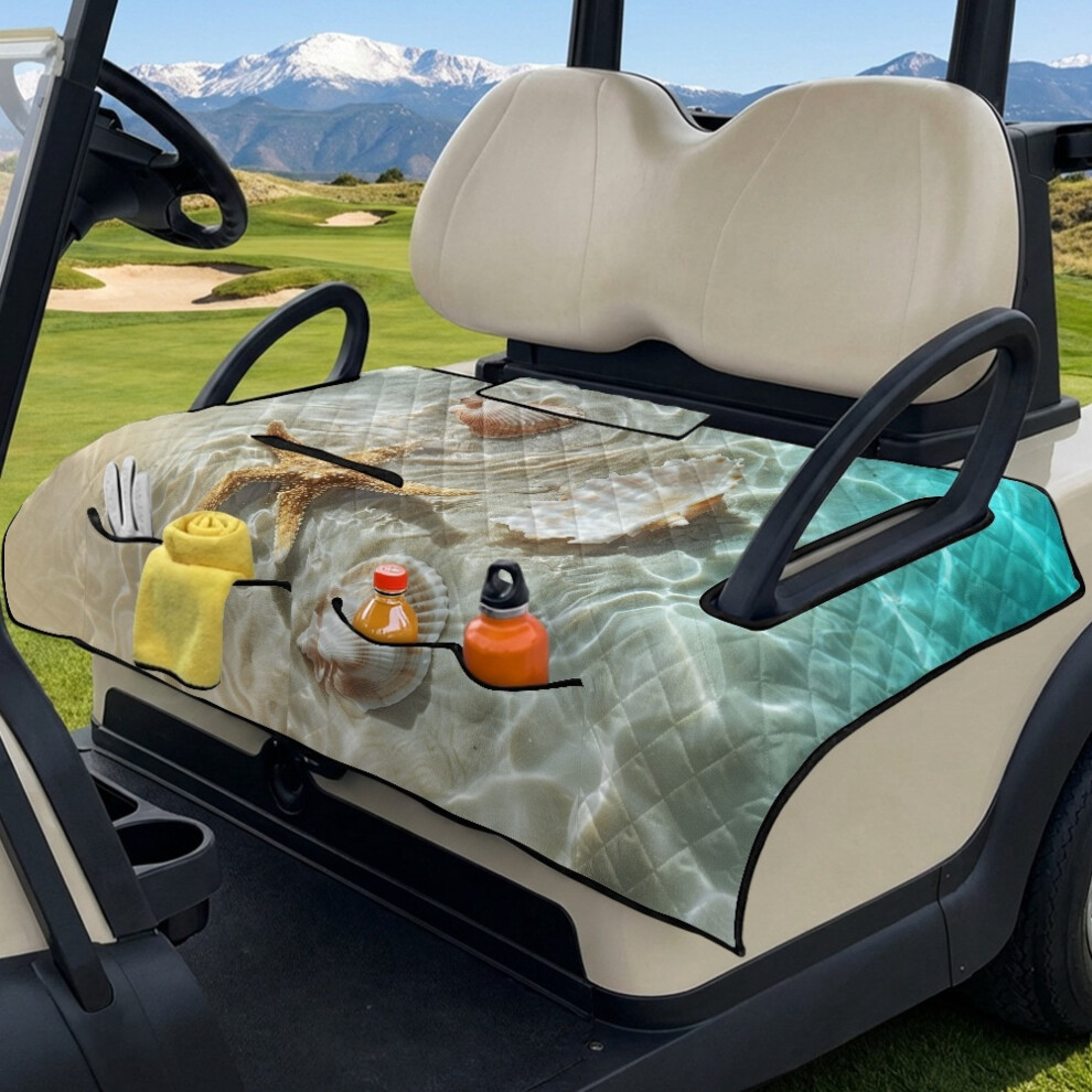 Golf Cart Seat Cover Universal 2-Seater Starfish Design 9180333543878