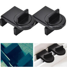 2pcs Adjustable Window Locks for Sliding Doors, Compatible with Vertical/Horizontal Slide, Child Safety Locks for Home/Office