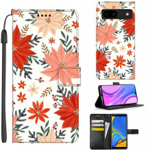 Leather Wallet Case with Card Holder, Magnetic Closure, 360 Full Protection for Google Pixel 8a