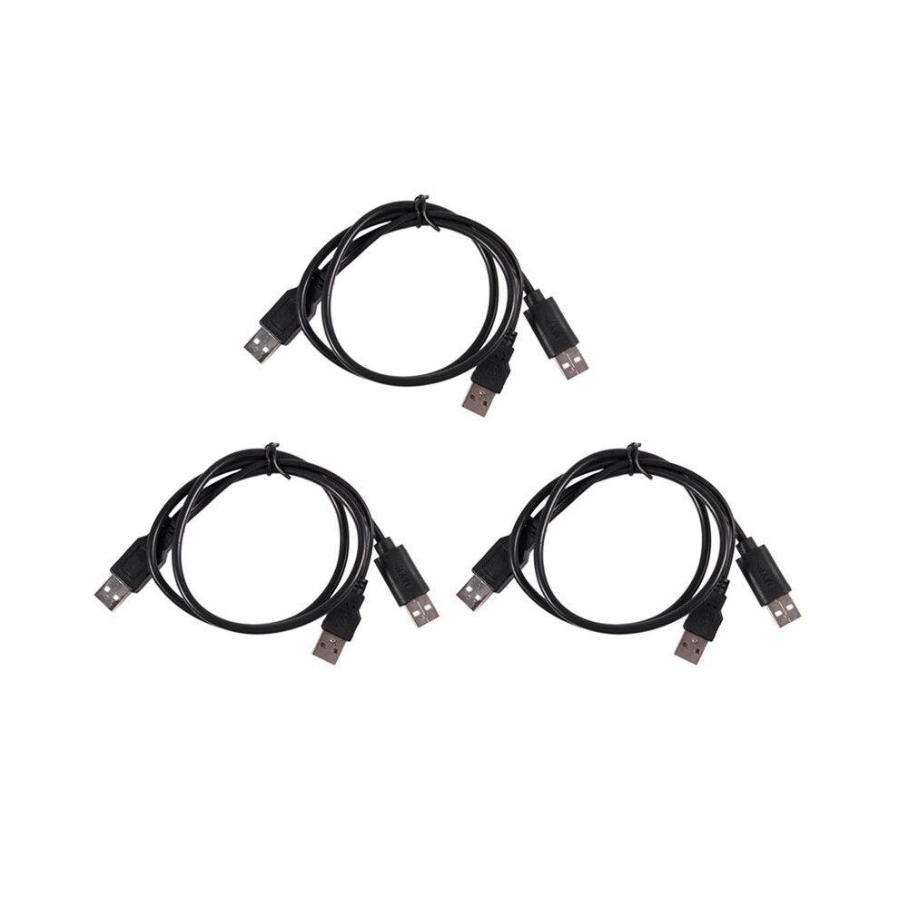 Photos - Cable (video, audio, USB) 3X USB 2.0 Type A Male to Dual USB A Male Y Splitter Cable Cord Black