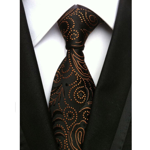 Herrmode Blommig JACQUARD VÄVD Slips Bröllopsfest Slipsar HZ195