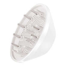 White Hair Dryer Diffuser Attachment, Compact for Home, Salon & Travel – Compatible with Most Hair Dryers