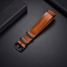 Kellon ranneke Nahkainen kellonranneke Vintage-nahkahihna 22 mm