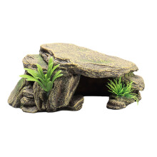 Akvariumskildpaddedekoration Skildpaddebaskingplatform Krybdyrgemmested Huletilbehør Krybdyrhvilepynt til skildpadder