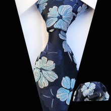 Men's Floral Paisley Tie and Pocket Square Set