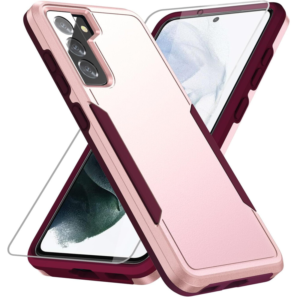 Heavy-Duty Rugged Case For Compatible With Samsung Galaxy S21 Plus W/ Hd Screen Protector Â Military-Grade Drop Tested 9028731924687