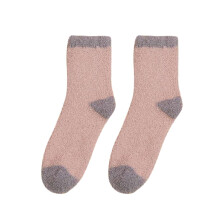 iOPQO Fluzzy Socks, Tykke Fuzzy Socks, Crew Socks til Kvinder, Termosokker til Kvinder, Søde Fuzzy Socks, Pink One Size