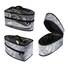 Handheld Travel Steamer Bag Marble Texture Handheld Portable Travel Iron Organizer Fits Travel, Bag Only