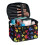 Mushroom Pattern Portable Makeup Organizer with Brush 1
