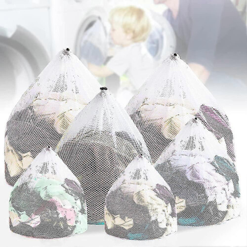 6 Pcs Laundry Bags Washing Machine with Cord Locks Laundry Nets for Laundry Bag