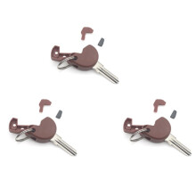 3X Motorcycle Key Case Shell Cover Uncut Blank Key for GTS GTV S 125 200 250 300 Transponder Chip