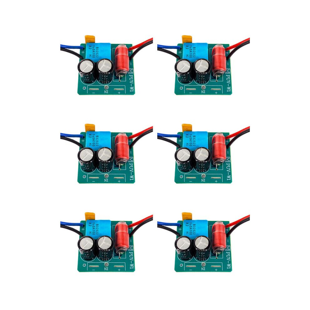 6X 60W 2 Way Audio Speaker Frequency Divider Treble Bass Tws 2 Unit Crossover Accessory 6032242318159