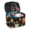 Makeup Bag Maple Leaf Pattern Small Double-Zip Travel 1