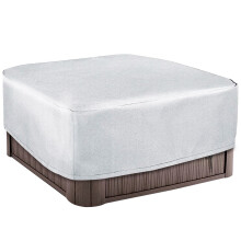 Universal Thermal Hot Tub Cover with Drawstrings – Waterproof, UV-Resistant Oxford Cloth Dust Protector for Outdoor SPA/Pool