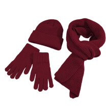 Stay Cozy All Winter Long With This Ultra Soft Knit Scarf and Hat Set Perfect For Layering in Cold Weather