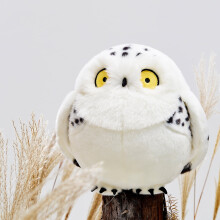 Pluszowa zabawka Chubby Snowy Owl, pluszowa lalka Gruba Sowa, miękka pluszowa zabawka, oryginalna zabawka o oryginalnym designie