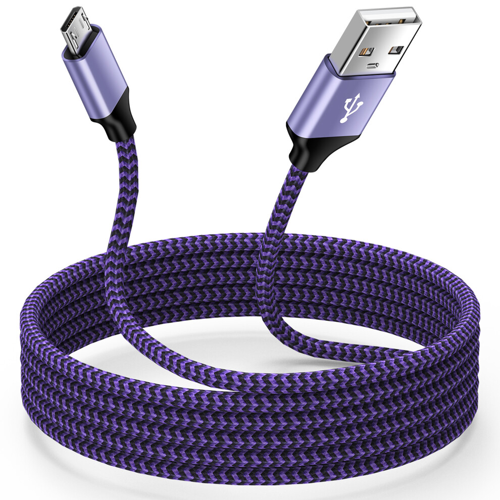Micro Usb Cable 6Ft, Nylon Braided Fast Charging & Sync Cord Compatible With Samsung Galaxy 9365509162927
