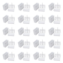 20X 2 in 1 White 24 Pieces Microscope Slides Staining Rack Dish Set