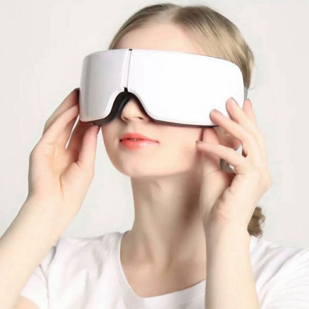 Dark Amerteer Eye Massager With Heat, Compression & Bluetooth Â Rechargeable For Eye Strain, Circles, Bags, Dry Eye, Sleep Â Compatible With