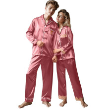 His & Hers Silk + Coolmax Pajama Sets – Matching Couples Sleepwear for Home, Sleeping & Relaxing – Pants & Shorts