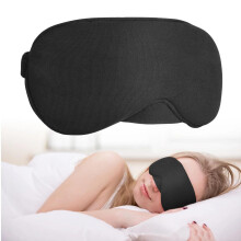 Antifaz para dormir ajustable 100% algodón para mujeres y hombres: bloquea la luz, reduce la hinchazón, ideal para dormir y viajar. Compatible con