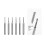 6Pcs/set Oval Head Drill Bit Set Manual Drilling Tool-XDB S02 1